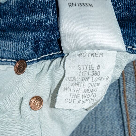 MOTHER Denim Size 25 The Looker Ankle Chew Jeans in MUMS THE WORD - Picture 8 of 13